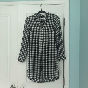 Old navy black and white gingham dress